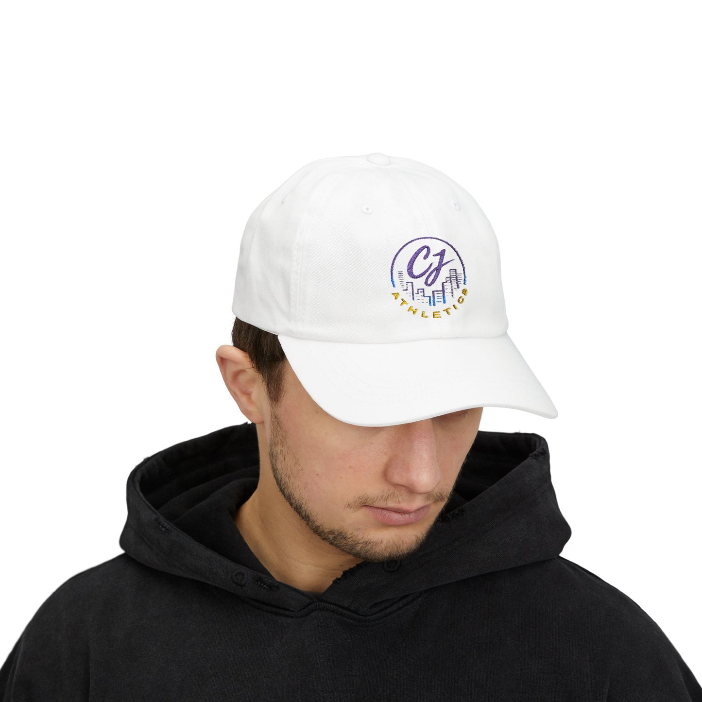 Dad Cap — 'CJ' City Skyline Embroidered Baseball Hat