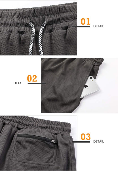 Men'S Athletic Running Shorts Quick Dry Workout Shorts 2 in 1 Shorts 5" Gym Running Shorts for Men with Phone Pocket